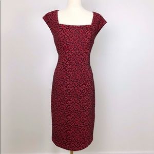 Calvin Klein red Cheetah dress